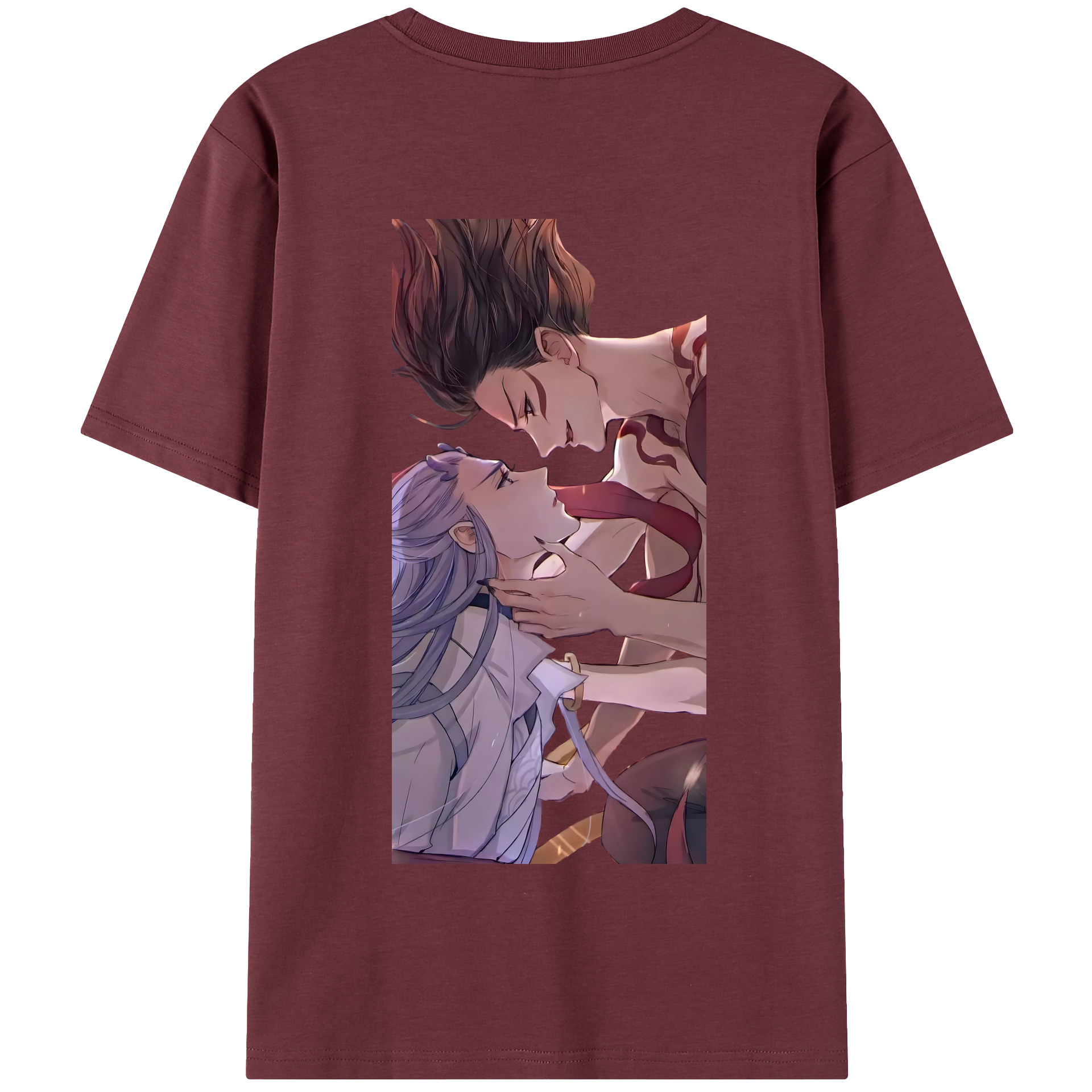 （画像用） Ne Zha 2 ナタ 魔童の大暴れ 綿100％半袖Tシャツ（背面プリント）